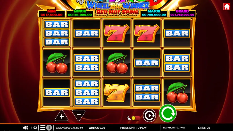Red Hot Spins Gameplay