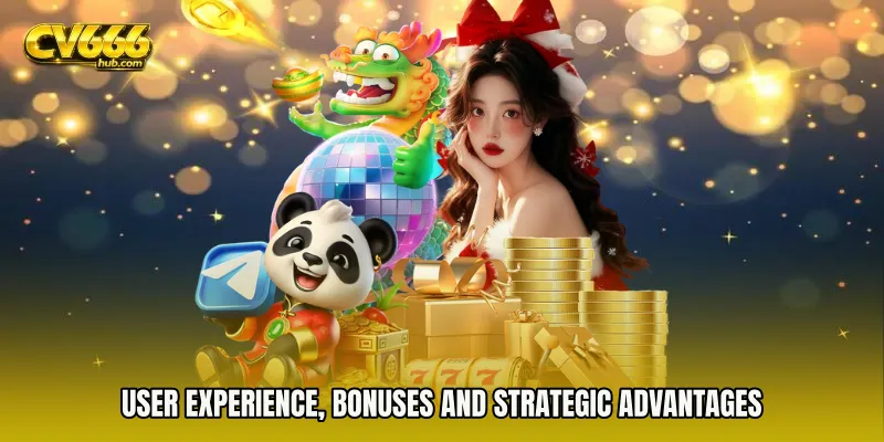 User experience, bonuses and strategic advantages