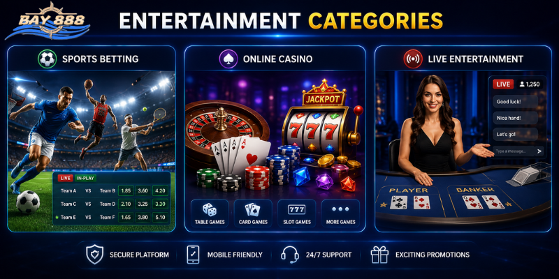 Entertainment Categories Available